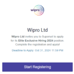 Wipro Mass Hiring Drive 2024 For Freshers as Project Engineer | BE/B-Tech/ME/M-Tech