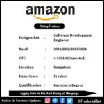 Amazon Off-campus Drive 2024 hiring Software Development Engineer | BE/B-Tech