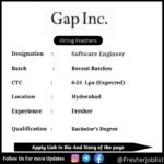 Gap Inc Off-campus Drive 2024 hiring Software Engineer | BE/B-Tech