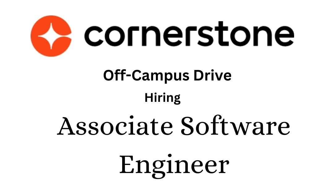 Cornerstone Off-campus Drive 2024 hiring Associate Software Engineer