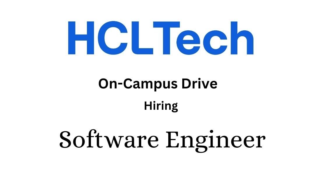 HCLTech Off-campus Drive 2025 hiring Software Engineer