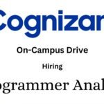 Cognizant Off-campus Drive 2025 hiring Programmer Analyst