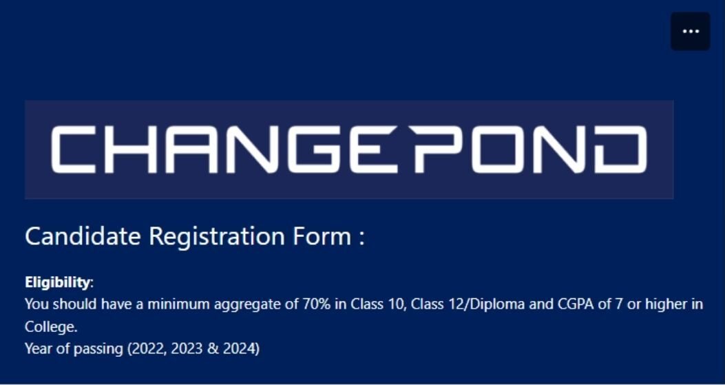 Changepond Off-campus Drive 2025 hiring Software Developers