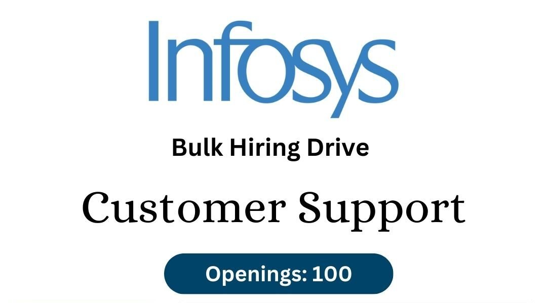 Infosys Bulk Hiring Drive 2025 hiring Customer Support | Any Graduate