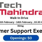 Tech Mahindra Walk-In Drive 2025 hiring Customer Support Executive