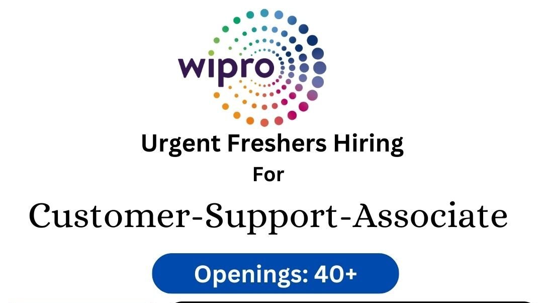 Wipro Bulk Hiring Drive 2025 For Customer Support Associate| Any Graduate