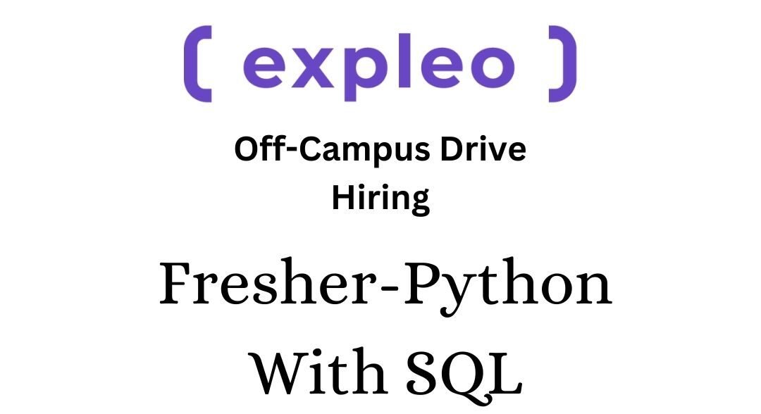 Expleo Off-campus Drive 2025 hiring Fresher-Python/SQL Developer| BE/B-Tech