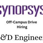 Synopsys Off-campus Drive 2025 hiring R&D Engineering