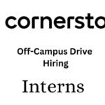 CornerStone Off-campus Drive 2025 hiring Interns | Batchelor's Degree