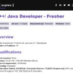 Expleo Off-campus Drive 2025 hiring C++/ Java Developer