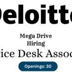 Deloitte Mass Hiring Drive 2025 For Service Desk Associates | Any Graduate/Undergraduate