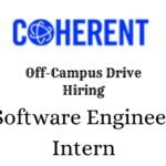 Coherent Off-campus Drive 2025 hiring Software Engineer Intern | BE/B-Tech/ME/M-Tech