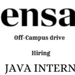 Zenser Off-campus Drive 2025 hiring Java Intern | BE/B-Tech/Bachelor's Degree