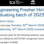 TCS Engineering Fresher Hiring for the graduating batch of 2025