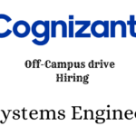 Cognizant Off-campus Drive 2025 hiring Systems Engineer