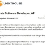 Lighthouse Off-campus Drive 2025 hiring Associate Software Developer