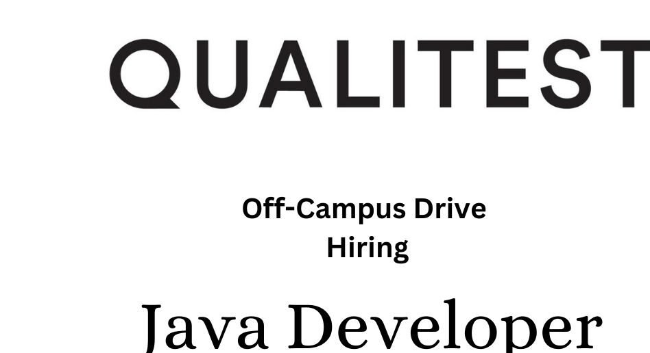 Qualitest Off-campus Drive 2025 hiring Java Developers