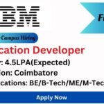 IBM Off-campus Drive 2025 hiring Application Developer