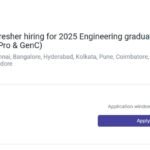 Cognizant Fresher hiring for 2025