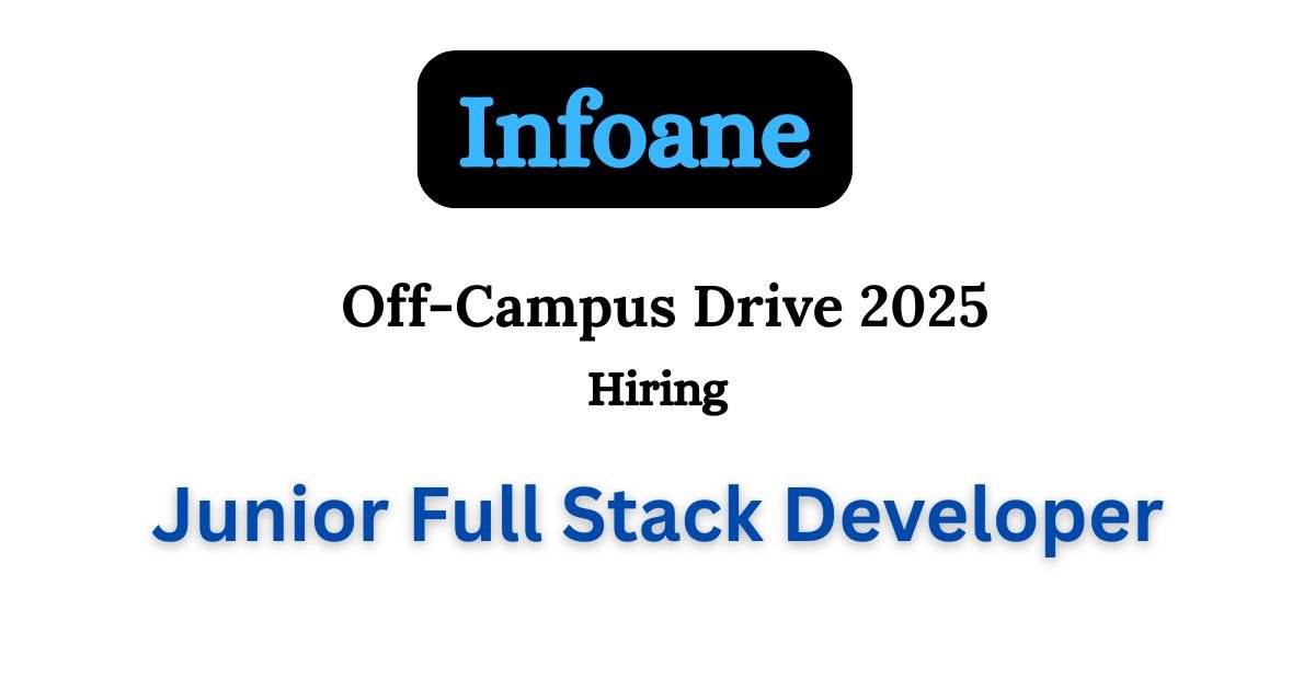 Infoane Off-campus Drive 2025