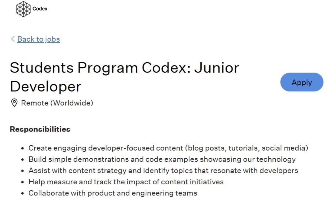 Codex Remote Job 2025
