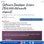Oddo Is Hiring Software Developer Intern