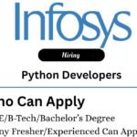 Infosys Off-campus Drive 2025 hiring Python Developer | Bachelor's Degree