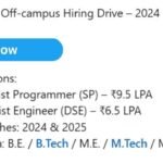 Infosys Off-campus Drive 2025 hiring Software Engineer | BE/B-Tech/ME/M-Tech/MCA/MSC
