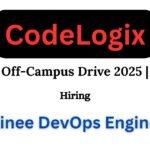 Codelogicx Off-campus Drive 2025 hiring Trainee DevOps Engineer