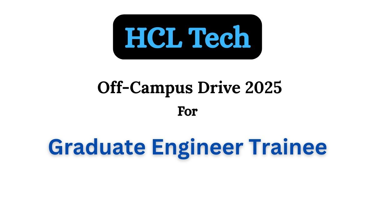 HCLTech Bulk Hiring Drive 2025