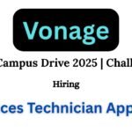 Vonage Off-campus Drive 2025 hiring IT Services Technician Apprentice