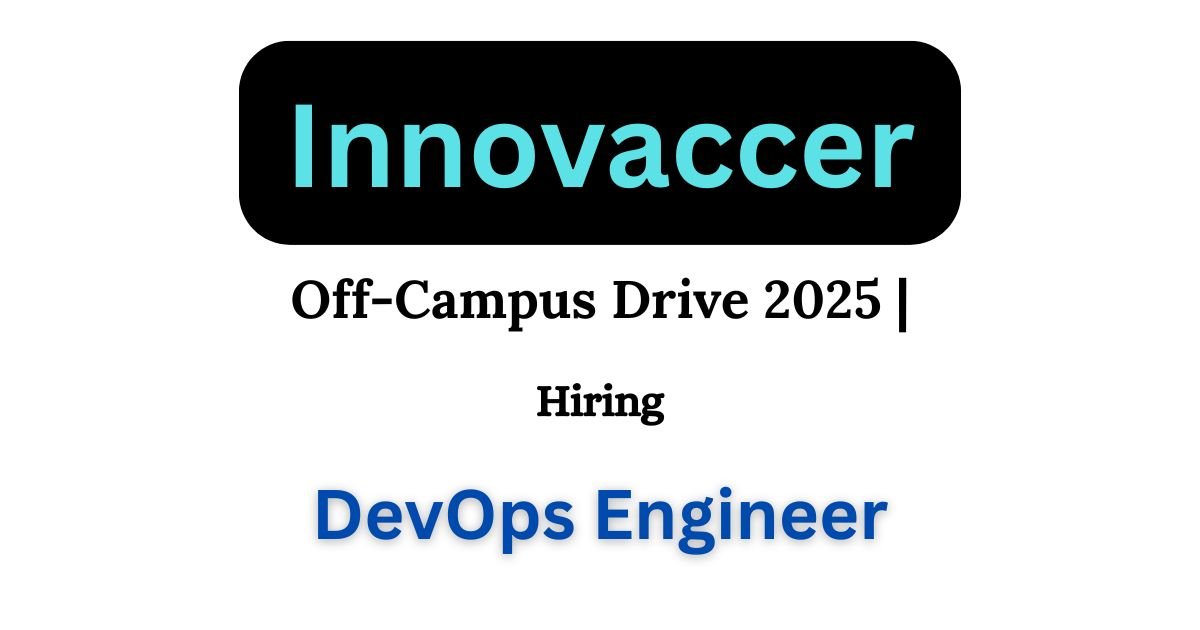 Innovaccer Off-campus Drive 2025 hiring Data Ops Engineer | BE/B-Tech/M-Tech