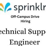 Sprinklr Off-campus Drive 2025 hiring Technical Support Engineer | Bachelor's Degree