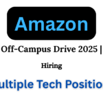 Amazon Bulk Hiring 2025 For 13 Job Roles