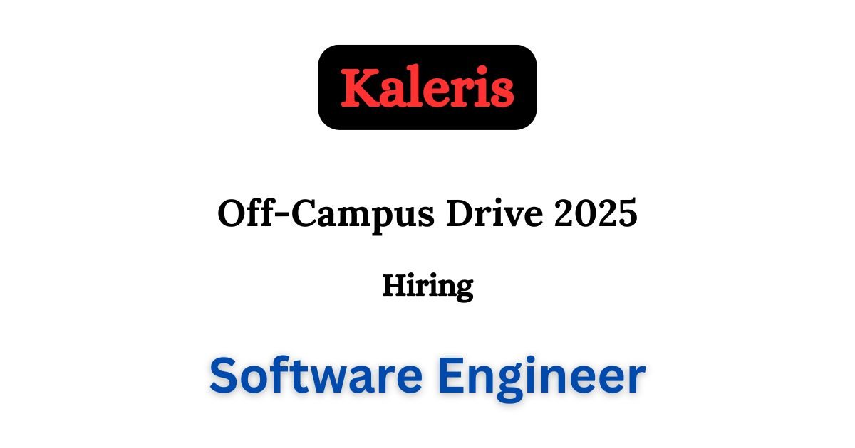 Kaleris Off-campus Drive 2025