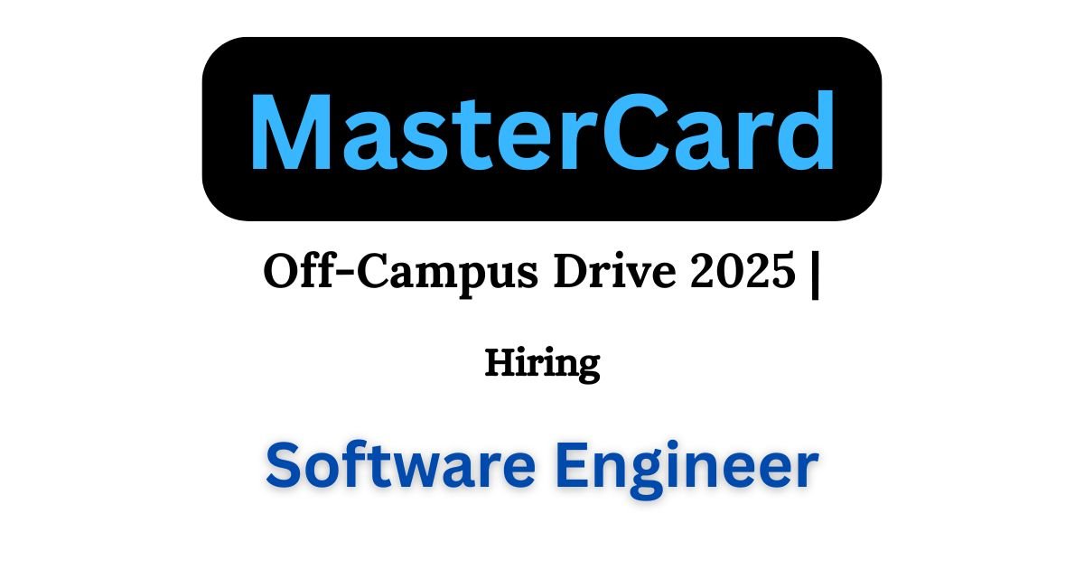 Mastercard Off-campus Drive 2025