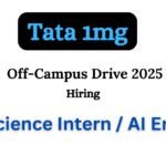 Tata 1mg Off-campus Drive 2025