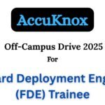 AccuKnox Off-campus Drive 2025