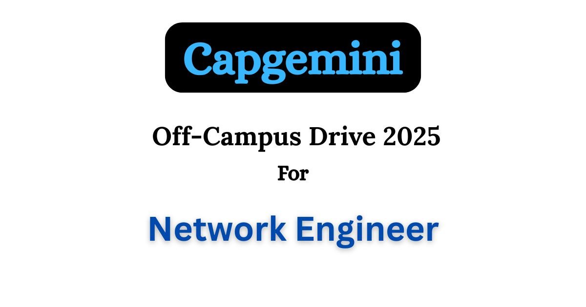 Capgemini Off-campus Drive 2025