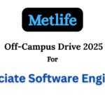 MetLife Off-Campus Drive 2025 hiring Associate Software Engineer
