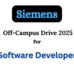 Siemens Off-campus Drive 2025 hiring Junior Software Developer | Bachelor's/Master's Degree