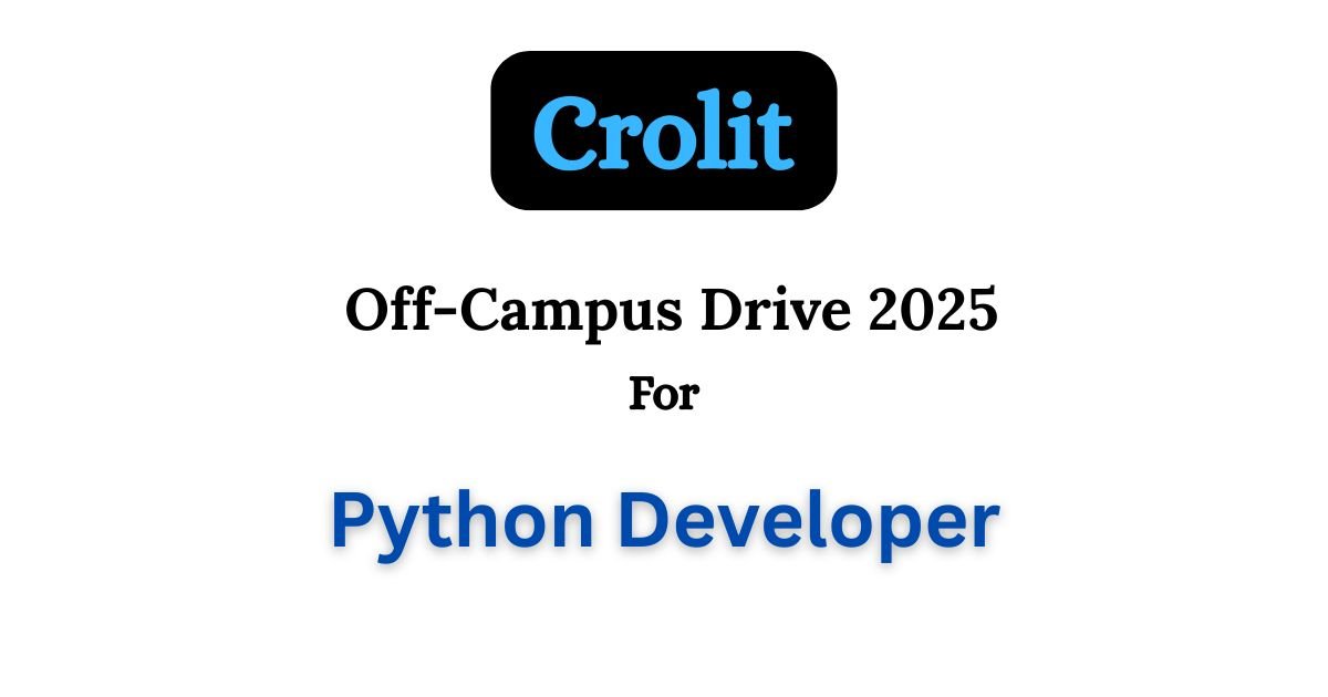 Crolit Off-Campus Drive 2025