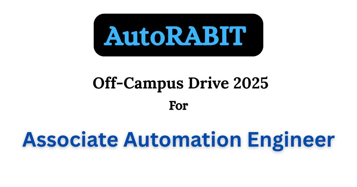 AutoRABIT Off-campus Drive 2025