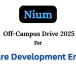 Nium Off-Campus Drive 2025 hiring Software Development Engineer