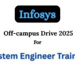 Infosys Off-campus Drive 2025