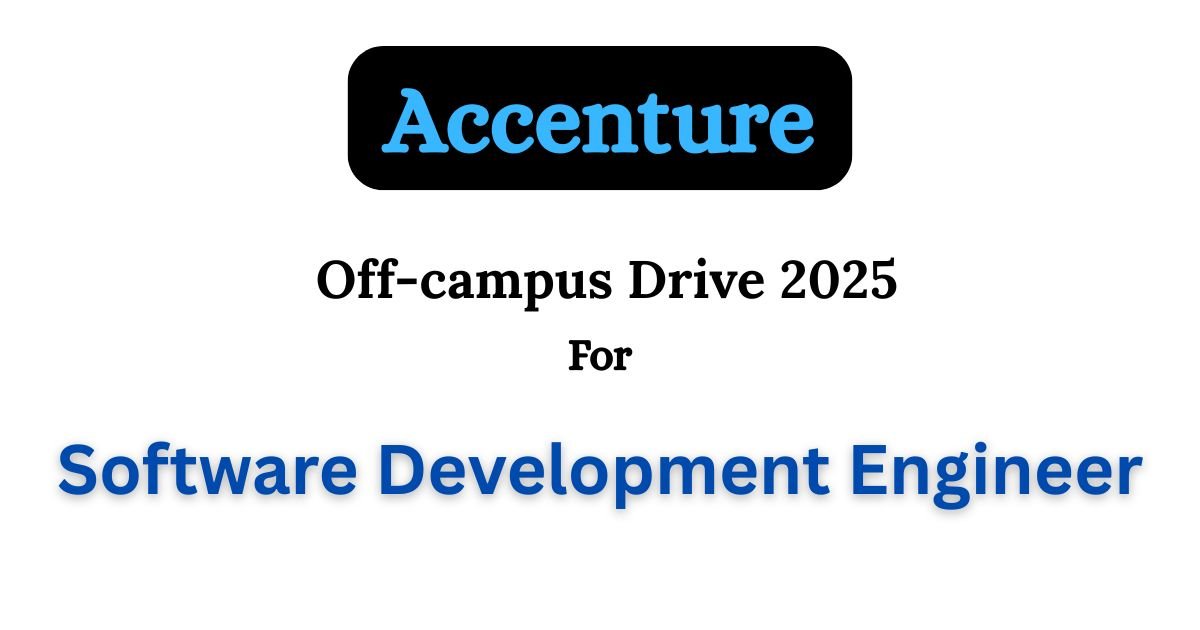 Accenture Off-campus Drive 2025