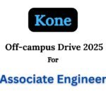 Kone Off-campus Drive 2025 hiring Associate Engineer