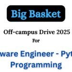 Big Basket Off-campus Drive 2025 hiring Software Engineer I - Python Programming | Bachelor's Degree
