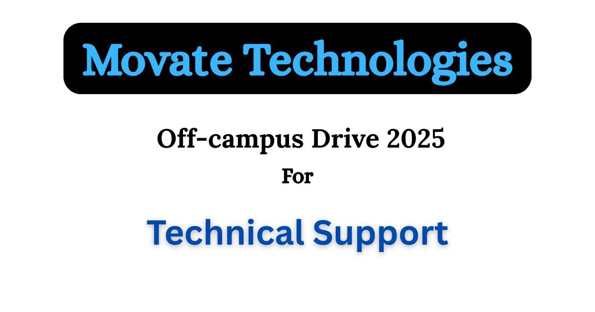 Movate Technologies Walk-In Drive 2025