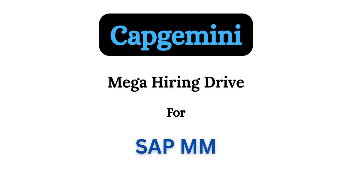 Capgemini Off-campus Drive 2025